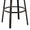 Armen Living Don 30" Outdoor Patio Swivel Bar Stool in Brown Aluminum with Cushions 840254332492 - alternate 7